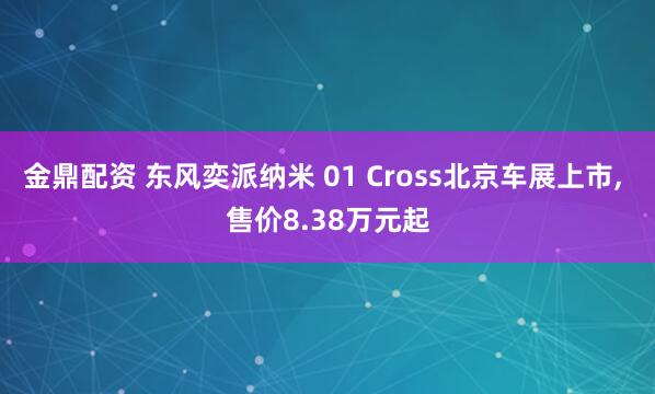 金鼎配资 东风奕派纳米 01 Cross北京车展上市, 售价8.38万元起