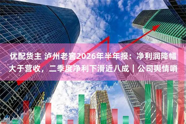 优配货主 泸州老窖2026年半年报：净利润降幅大于营收，二季度净利下滑近八成｜公司舆情哨